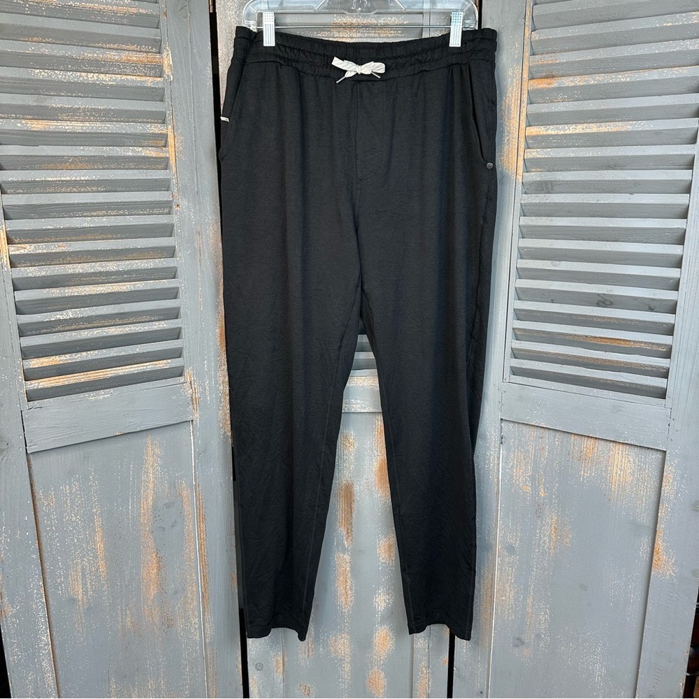 Vuori Men's Ponto Performance Pant 30" Black Heather Sz XL NWOT - Picture 2 of 15